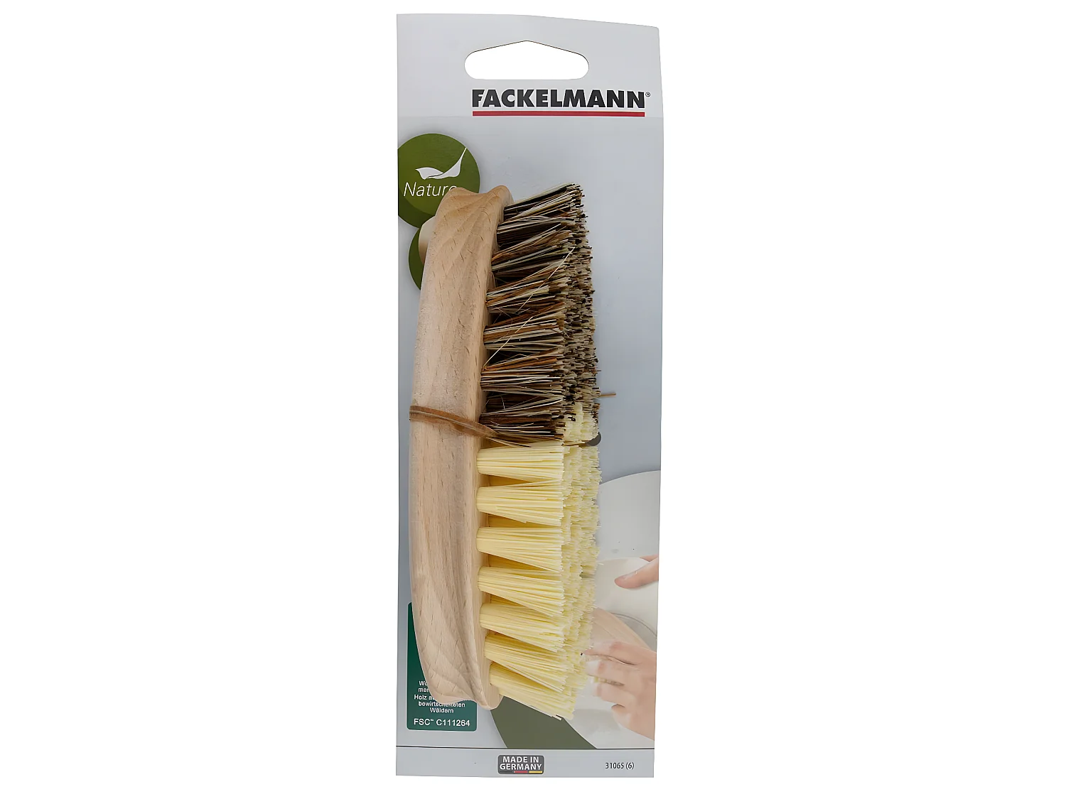 Brosse à légumes en bois FSC Fackelmann Nature