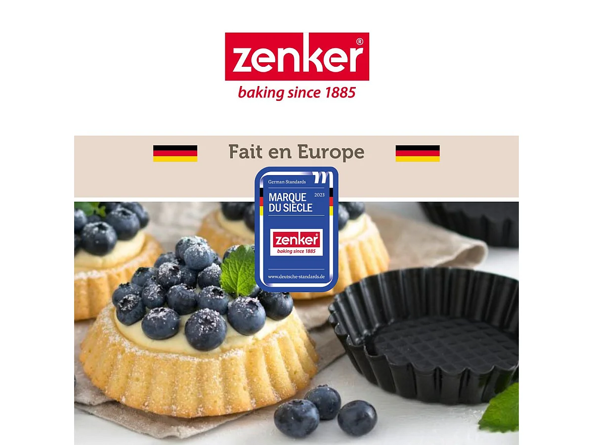 Rouleau à pâtisserie en bois certifié FSC 35 cm Zenker Smart Pastry