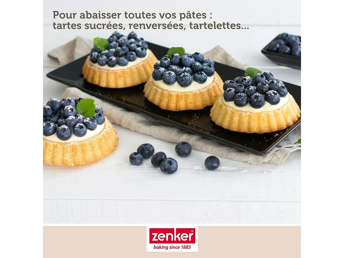 Rouleau à pâtisserie en bois certifié FSC 35 cm Zenker Smart Pastry