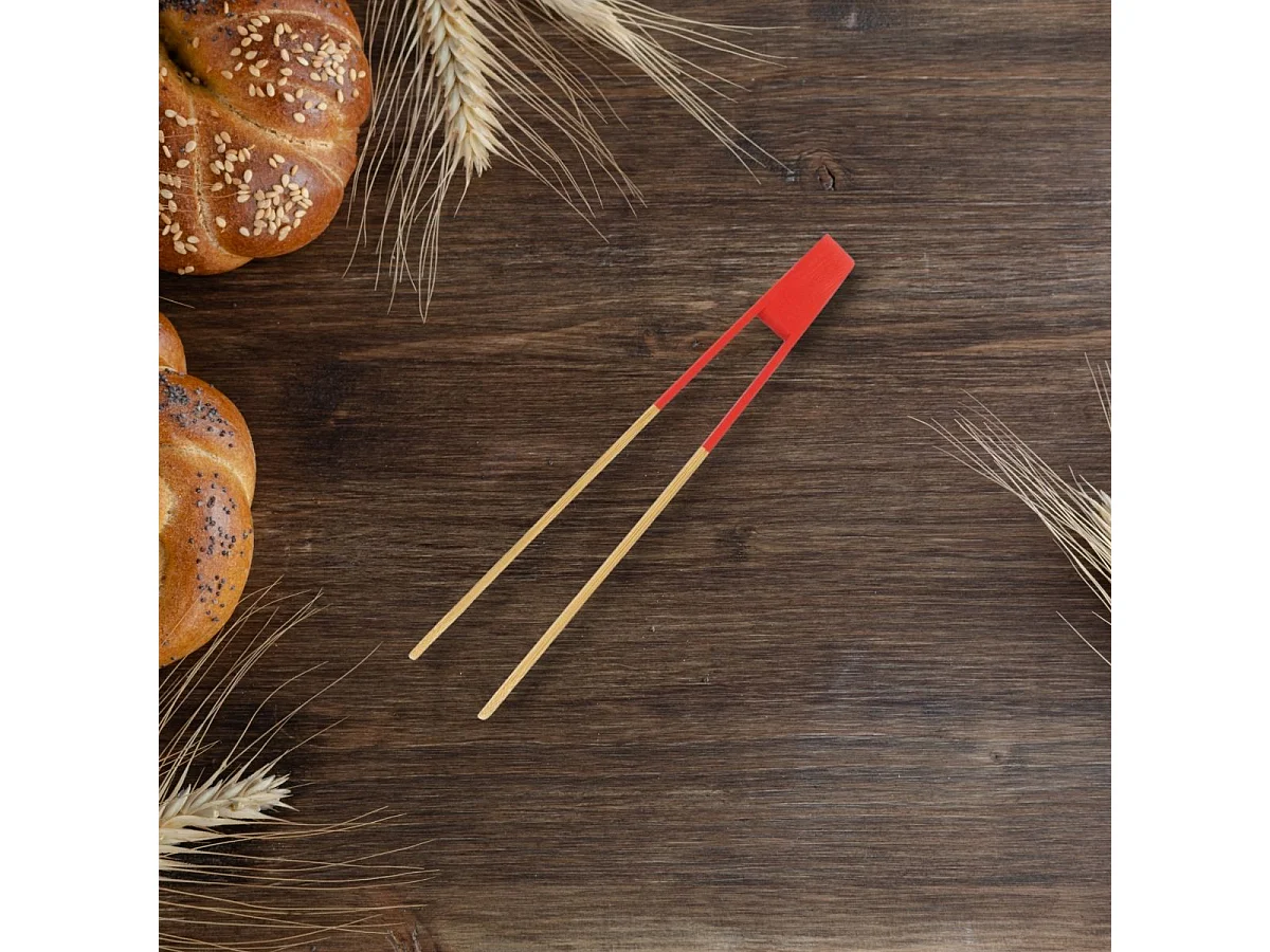 Pince de cuisine aimantée en bois 24 cm Fackelmann Wood Edition