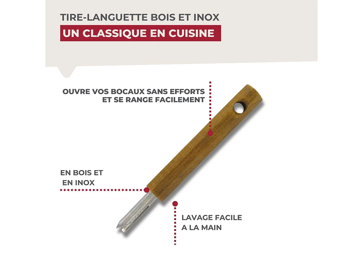 Tire languette, ouvre bocaux Fackelmann