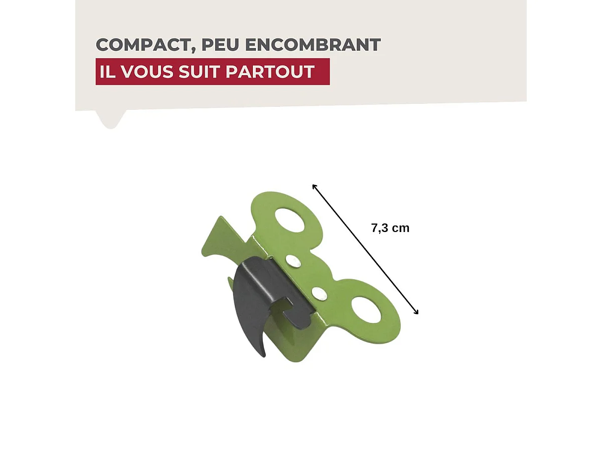 Ouvre-boîte manuel papillon Fackelmann