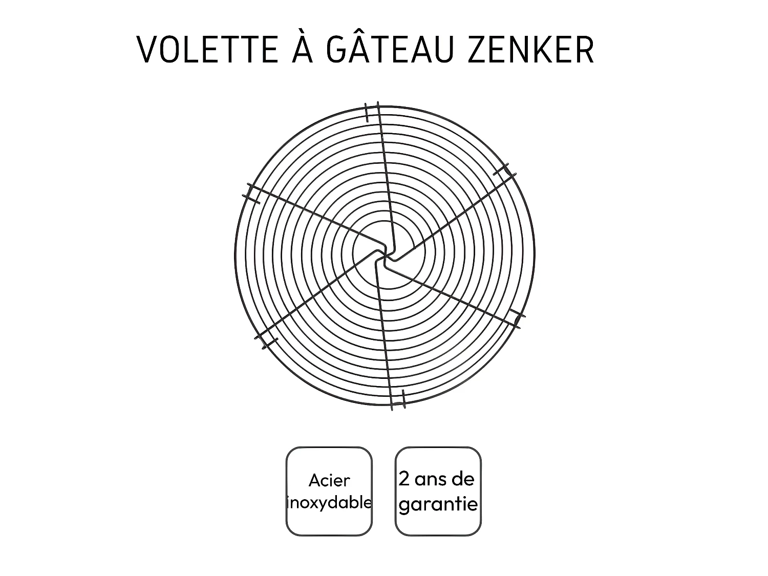 Présentoir à gâteaux 30 cm Zenker Smart Pastry
