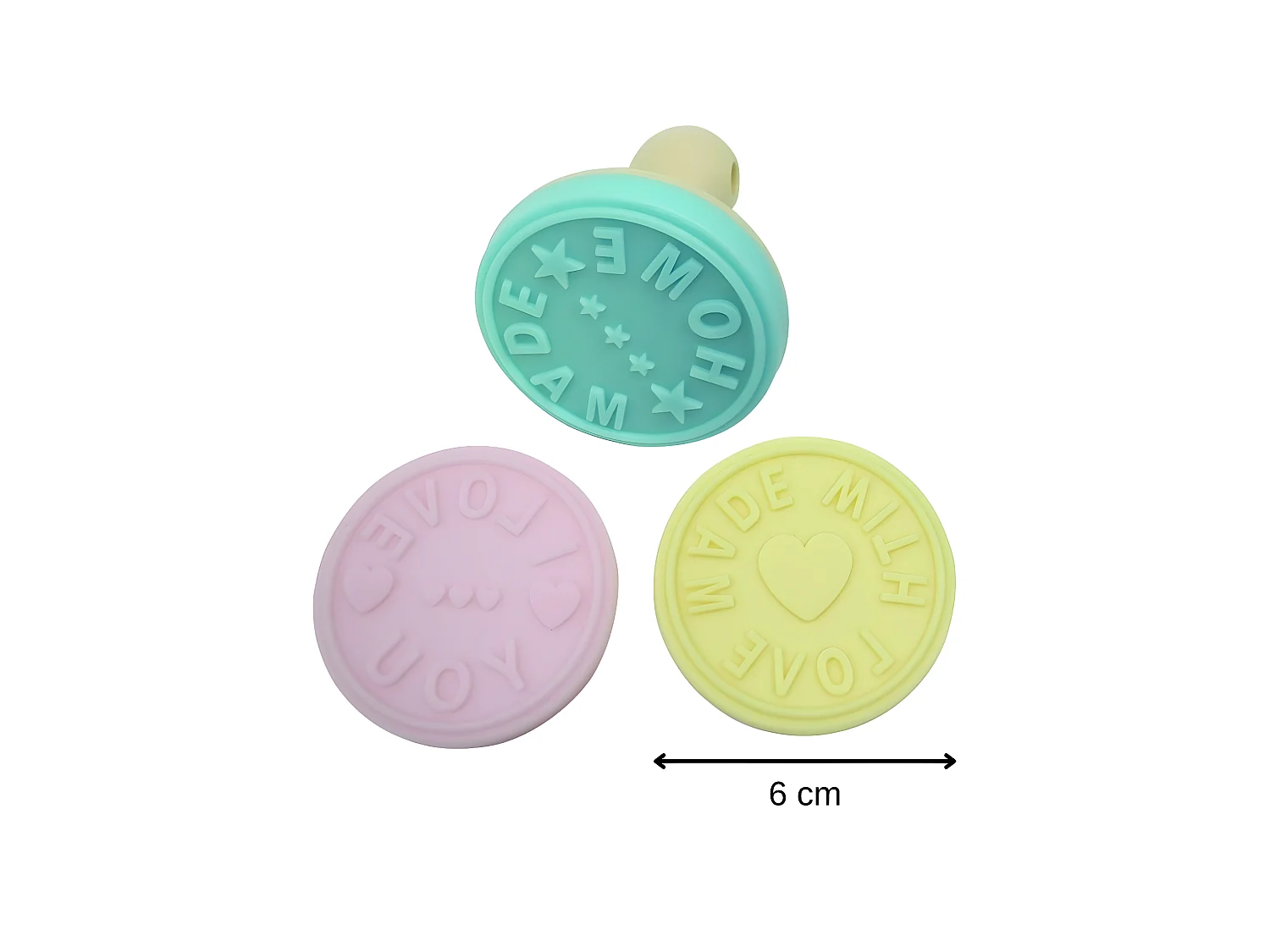 Lot de 3 tampons à pâtisserie pour biscuits Zenker
