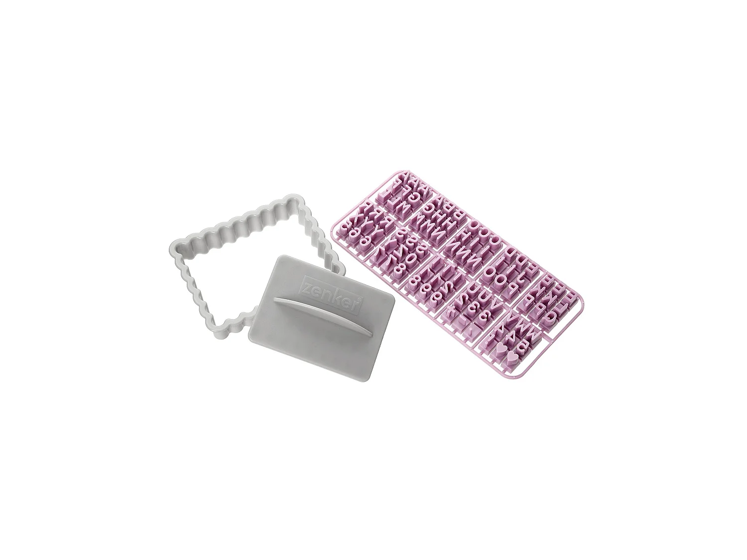 Tampon alphabet pour biscuit Zenker Smart Pastry