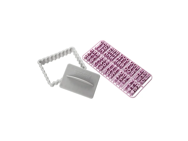 Tampon alphabet pour biscuit Zenker Smart Pastry