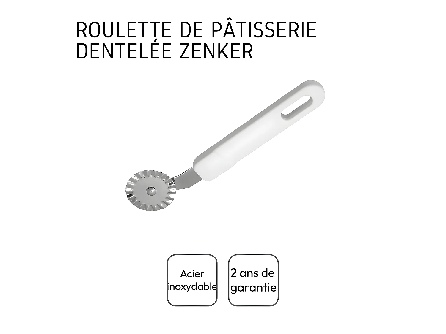 Roulette découpe pâte 16 cm Zenker Smart Pastry