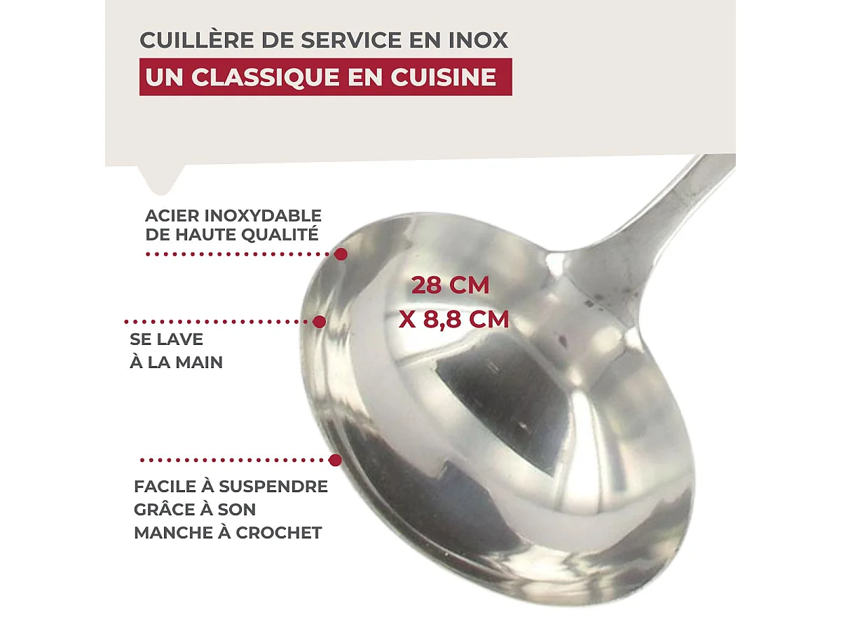Louche de cuisine inox 28 cm Fackelmann Oxford