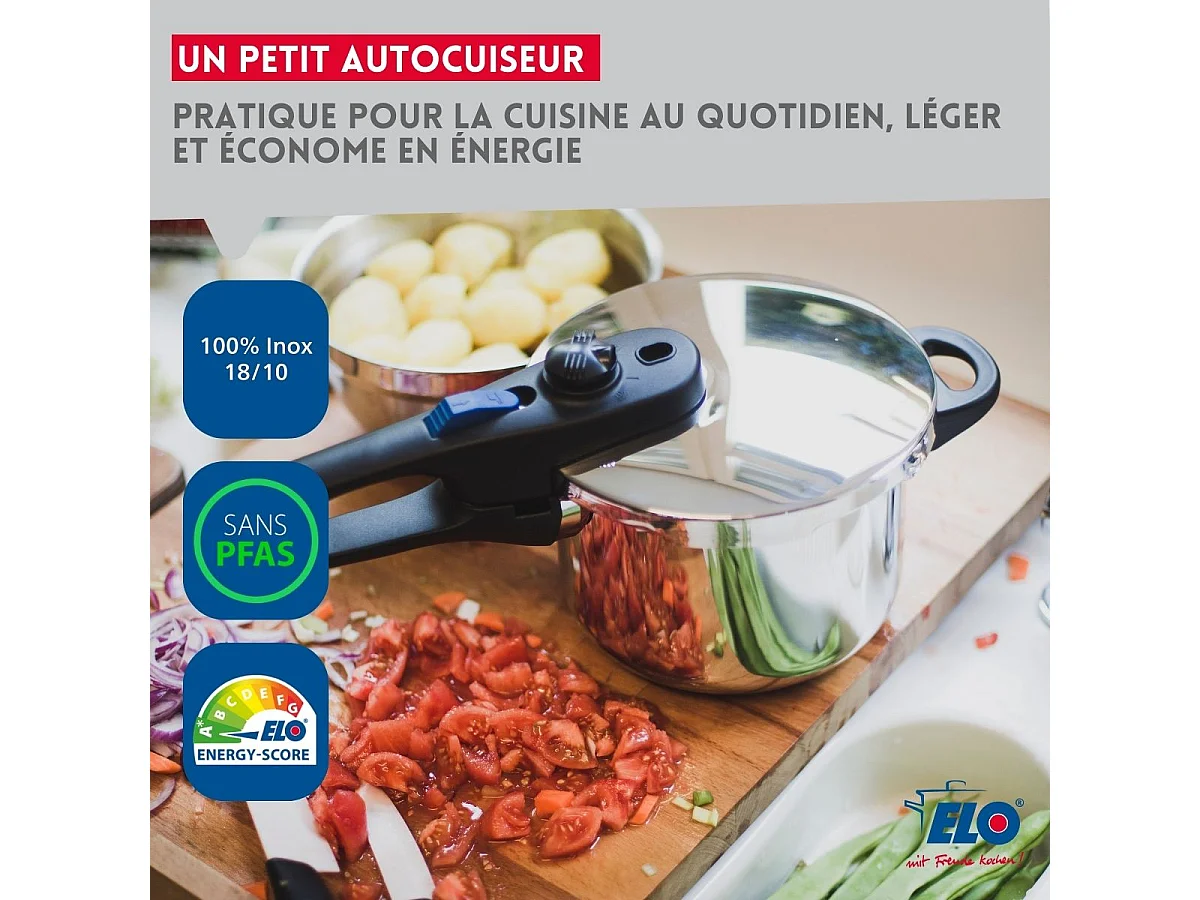 Autocuiseur 18 cm d'une capacité de 2,7 litres Elo Praktika