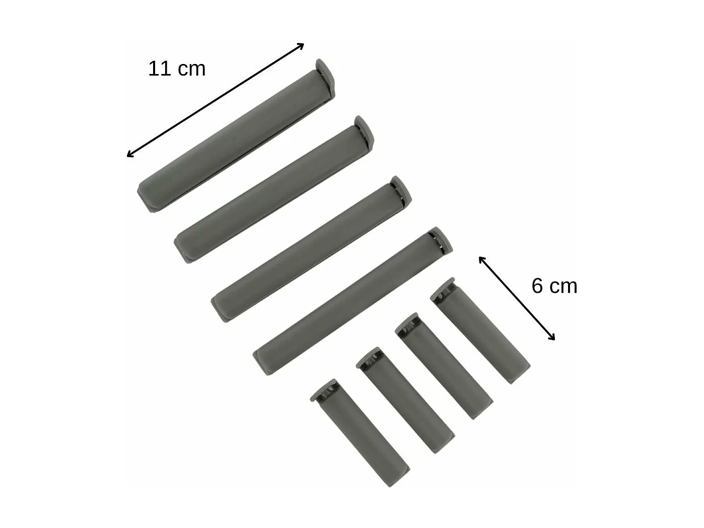 Lot de 8 clips fermeture de sachet Fackelmann Tecno