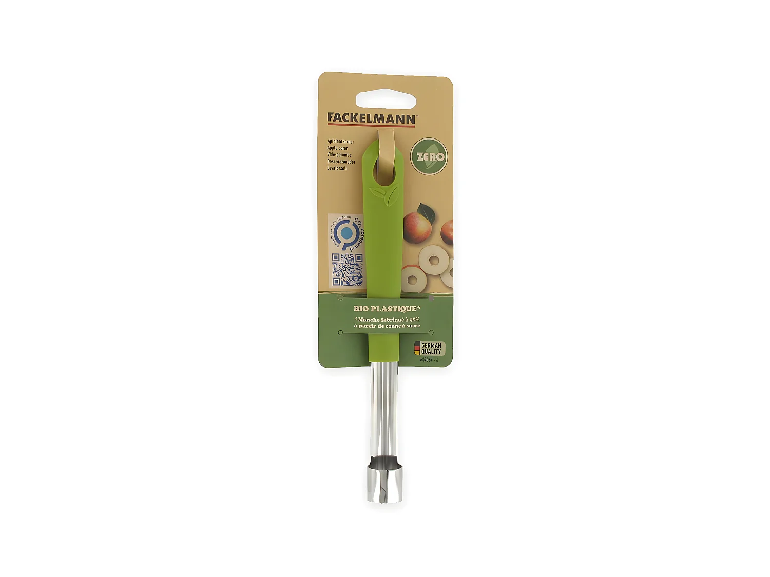 Vide pomme plastique biosourcé Fackelmann Gamme Zéro