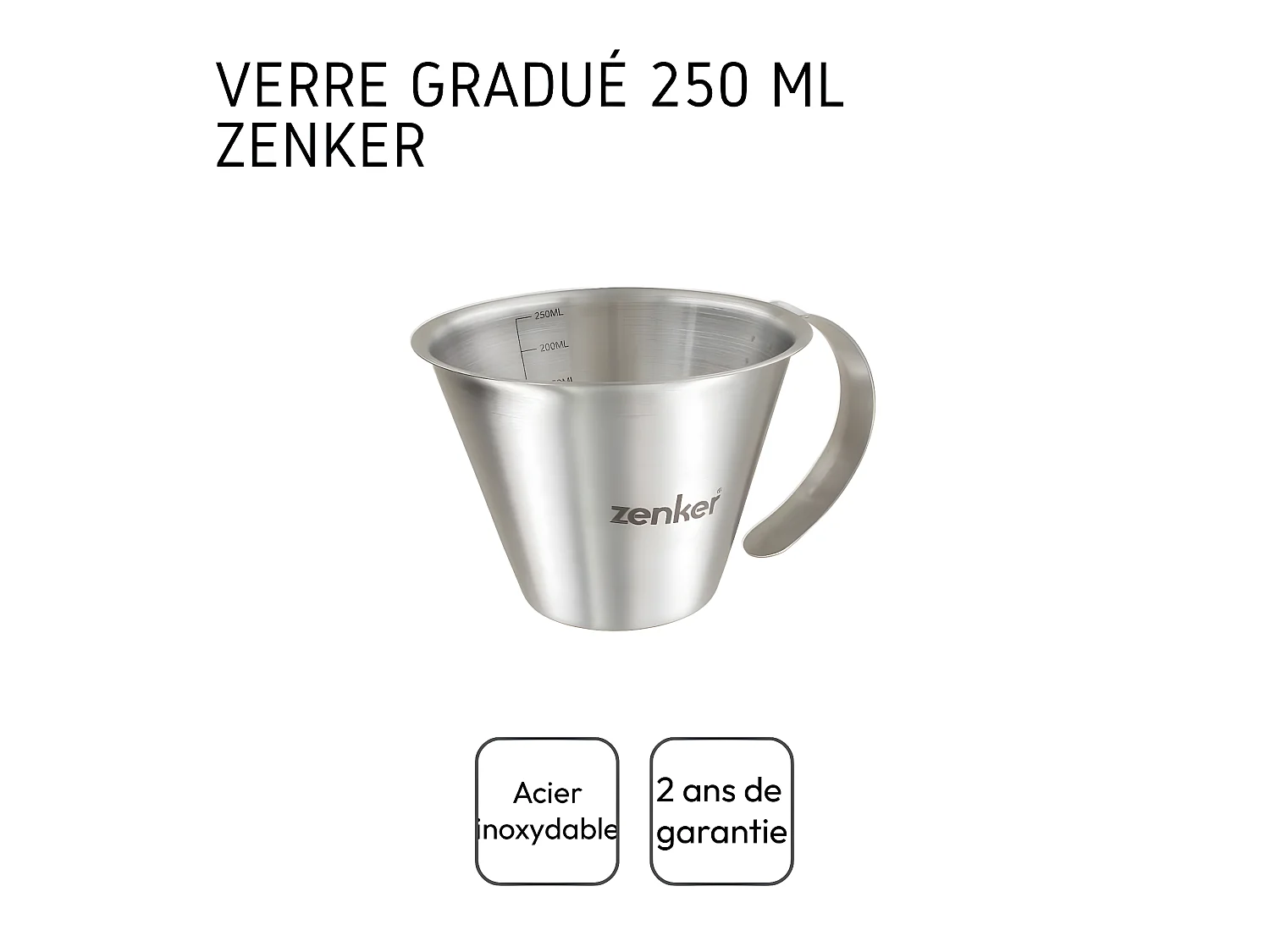 Verre doseur 250 ml Zenker Smart Pastry