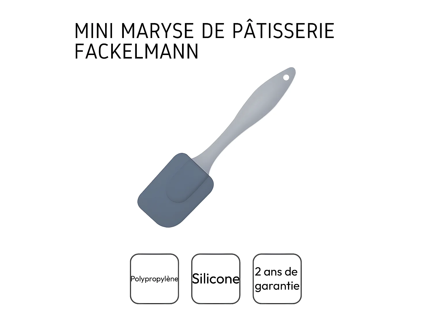 Mini spatule de cuisine et de pâtisserie 19 cm Fackelmann Elemental