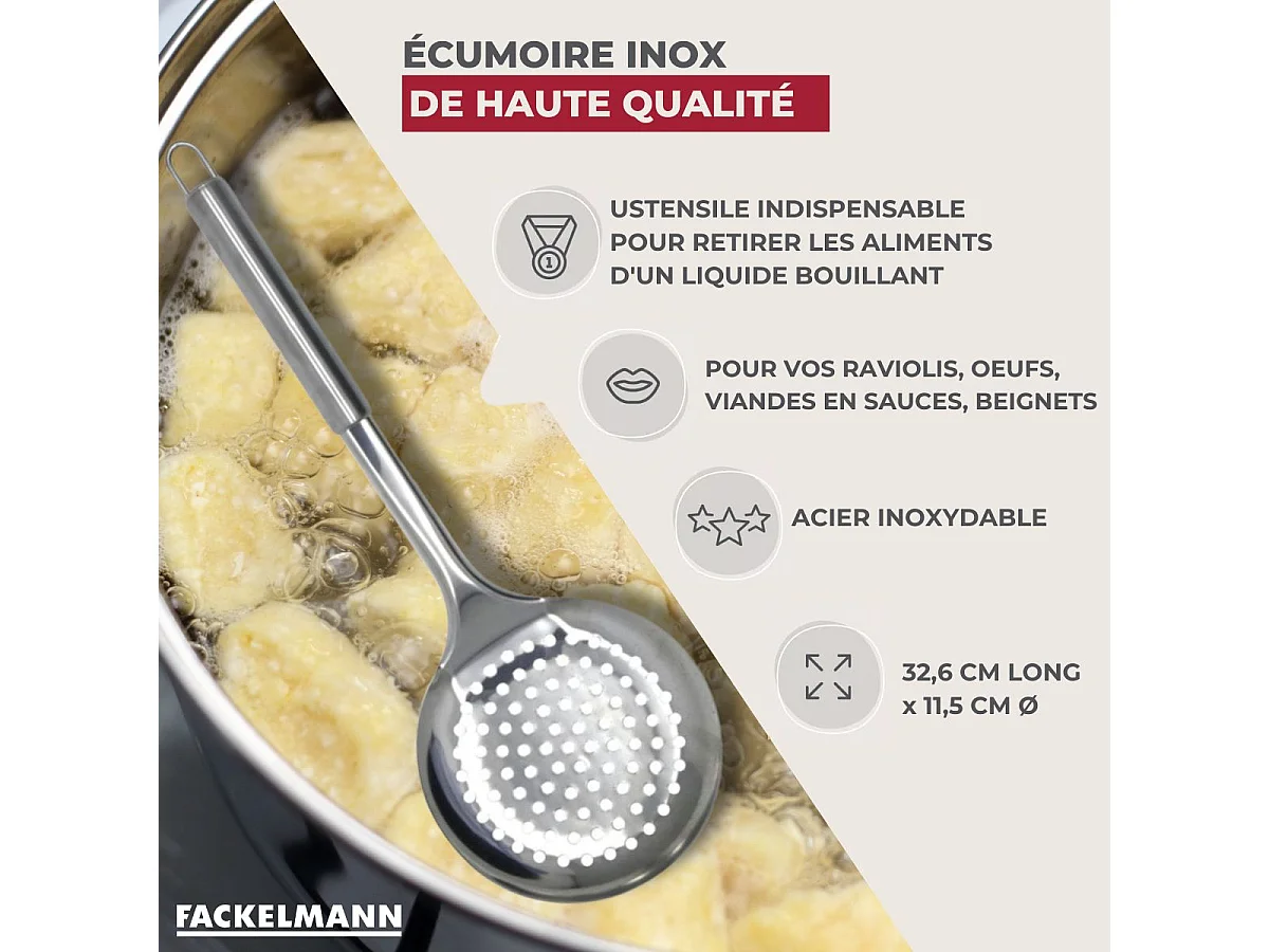 Ecumoire Fackelmann 32 cm Elemental
