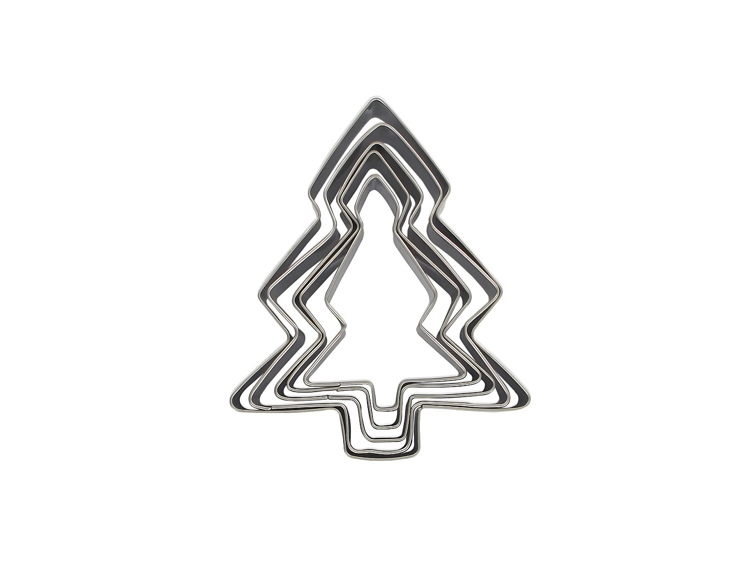 Lot de 5 emporte-pièces de Noël en forme de sapin Zenker Emporte-pièces