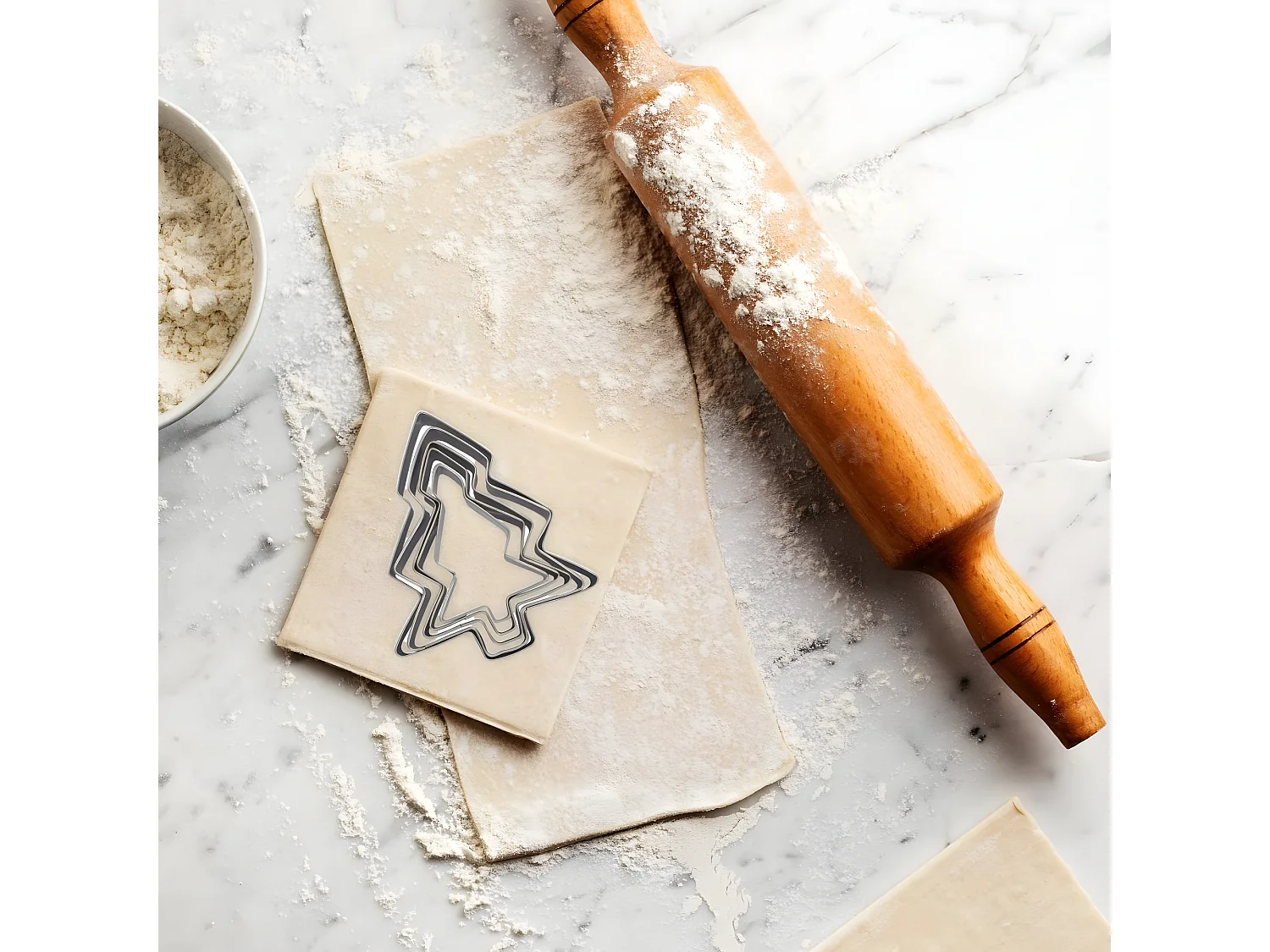 Lot de 5 emporte-pièces de Noël en forme de sapin Zenker Emporte-pièces