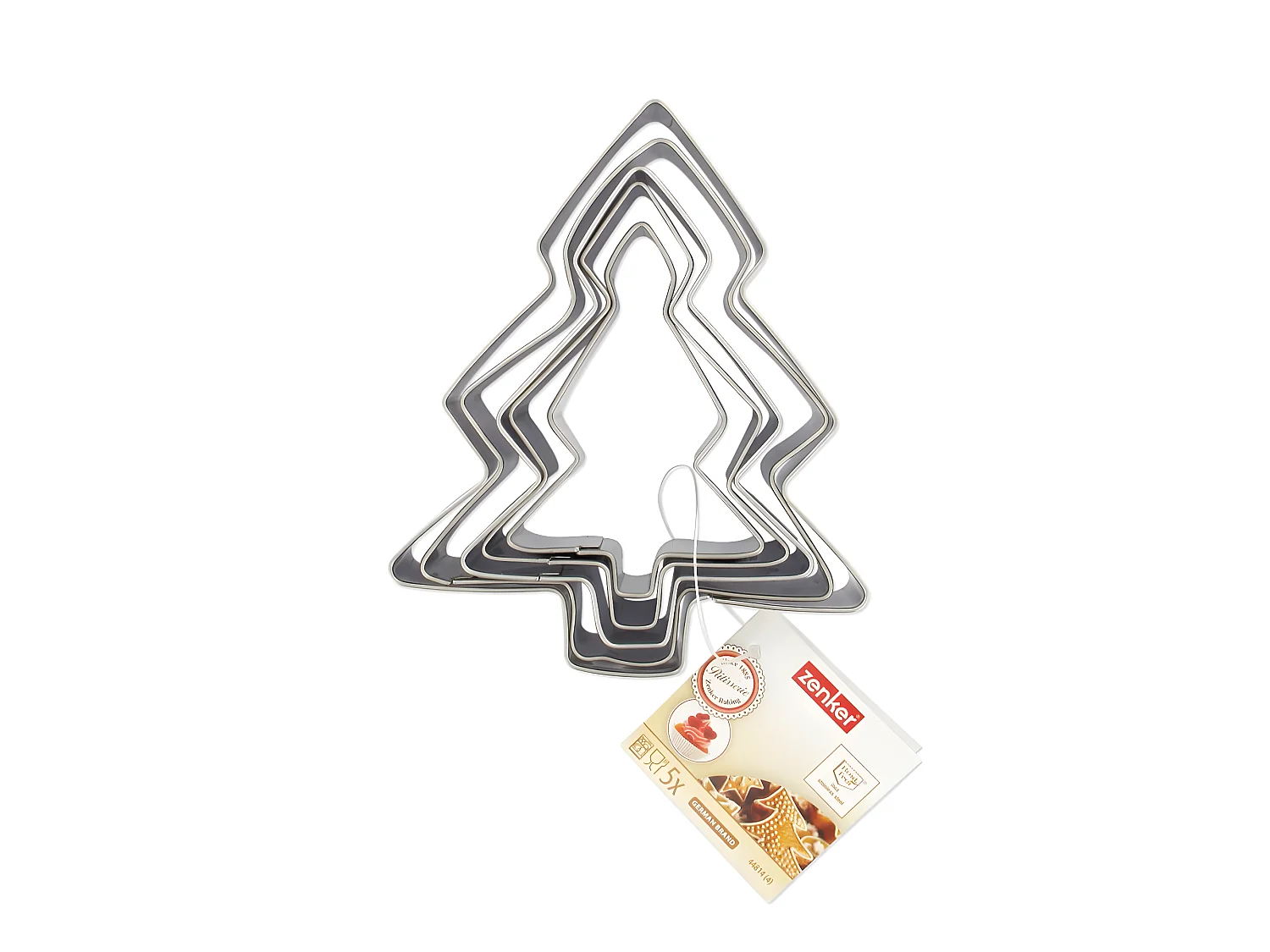 Lot de 5 emporte-pièces de Noël en forme de sapin Zenker Emporte-pièces