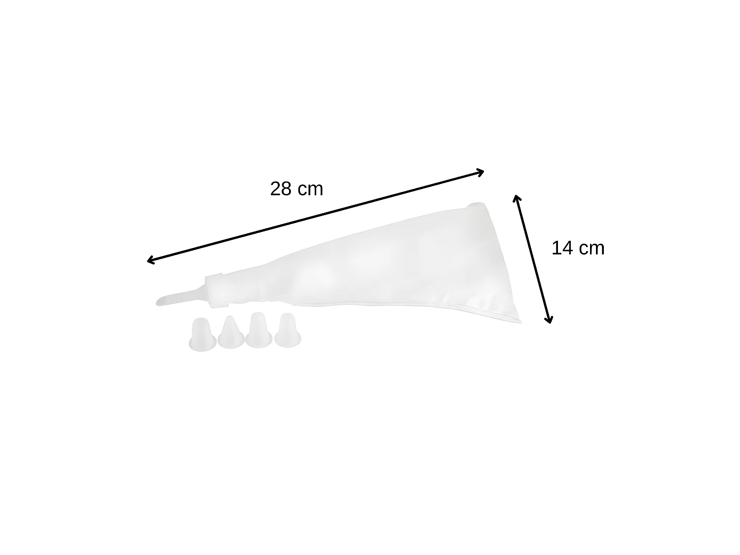 Poche à douille et 5 embouts en plastique 28 cm Zenker Smart Pastry