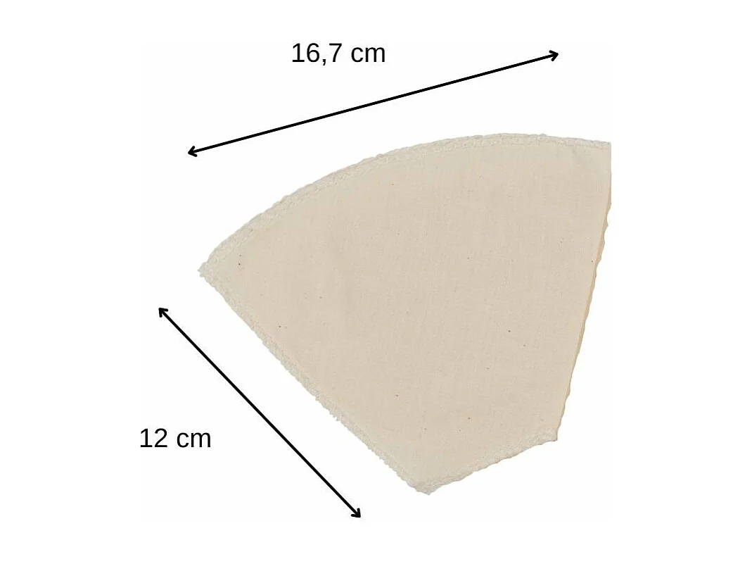 Lot de 2 filtres à café réemployables en coton Fackelmann