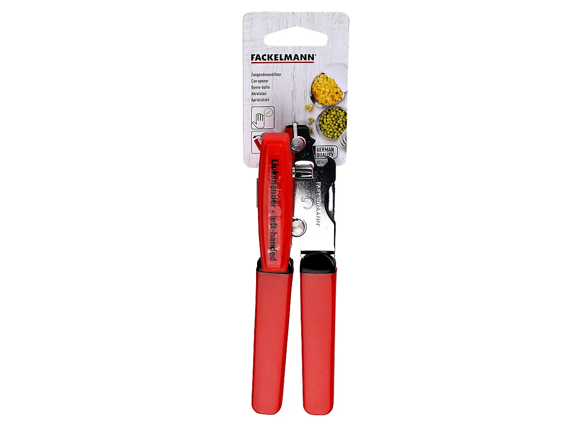 Ouvre boîte 3 en 1 pour gaucher 17 cm Fackelmann Basic