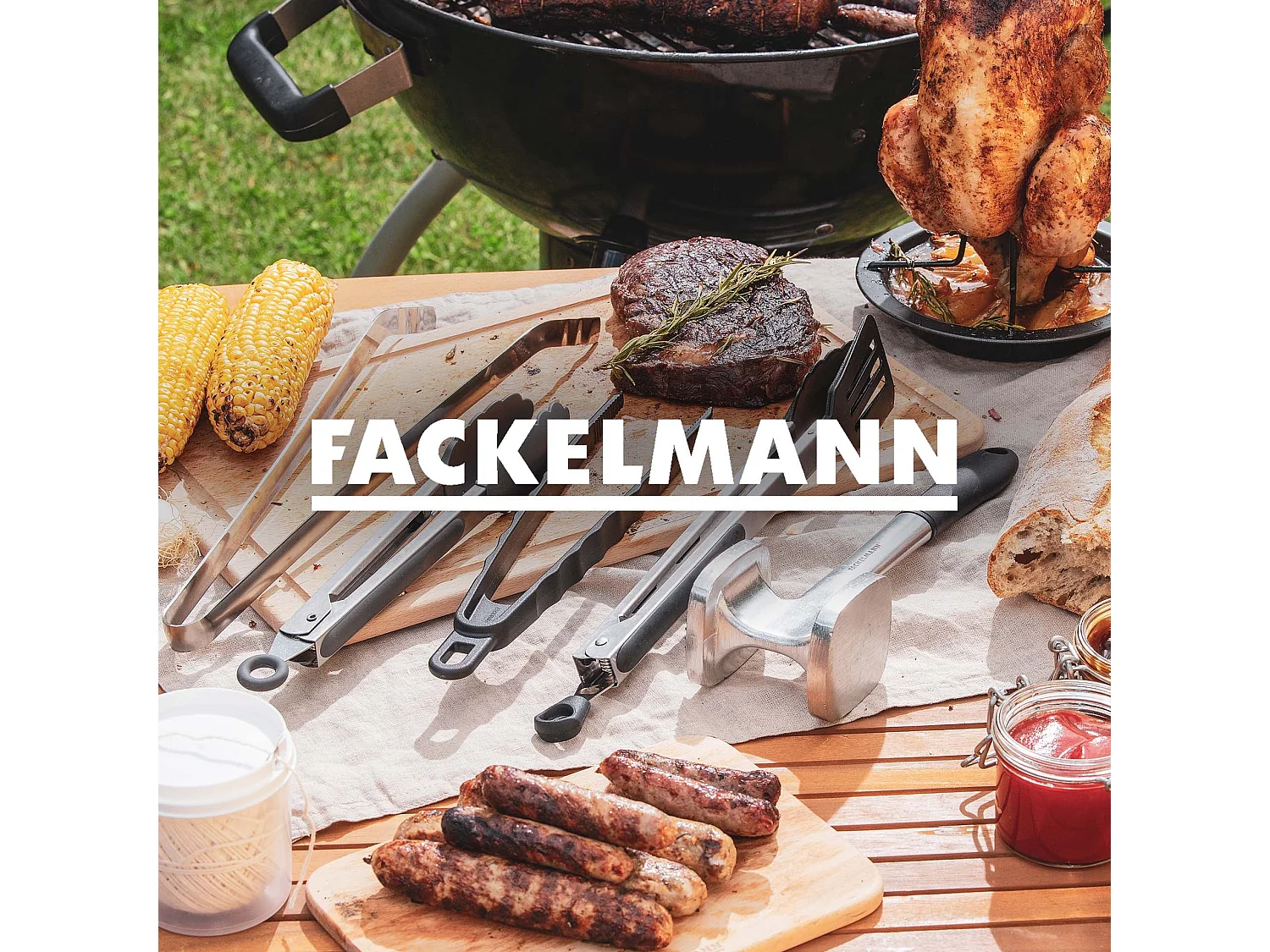 Pince de cuisine double embout 35 cm Fackelmann Penderie