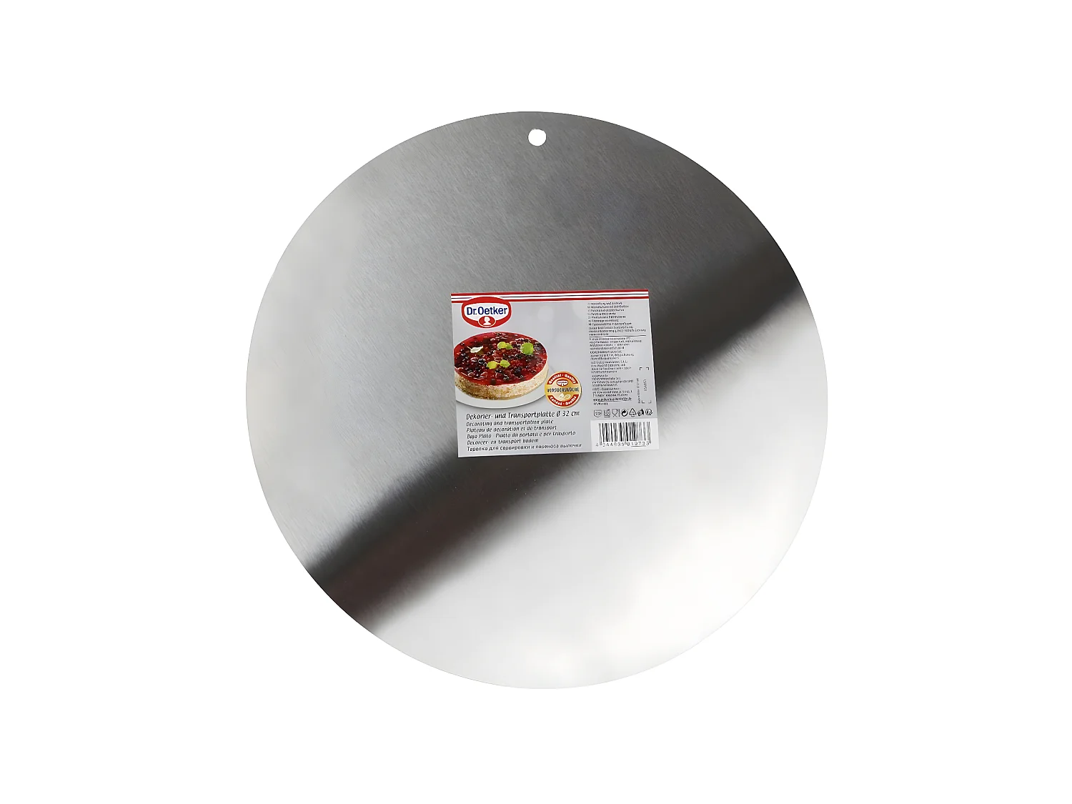 Plateau de présentation pour gâteau rond en inox Dr.Oetker Divers