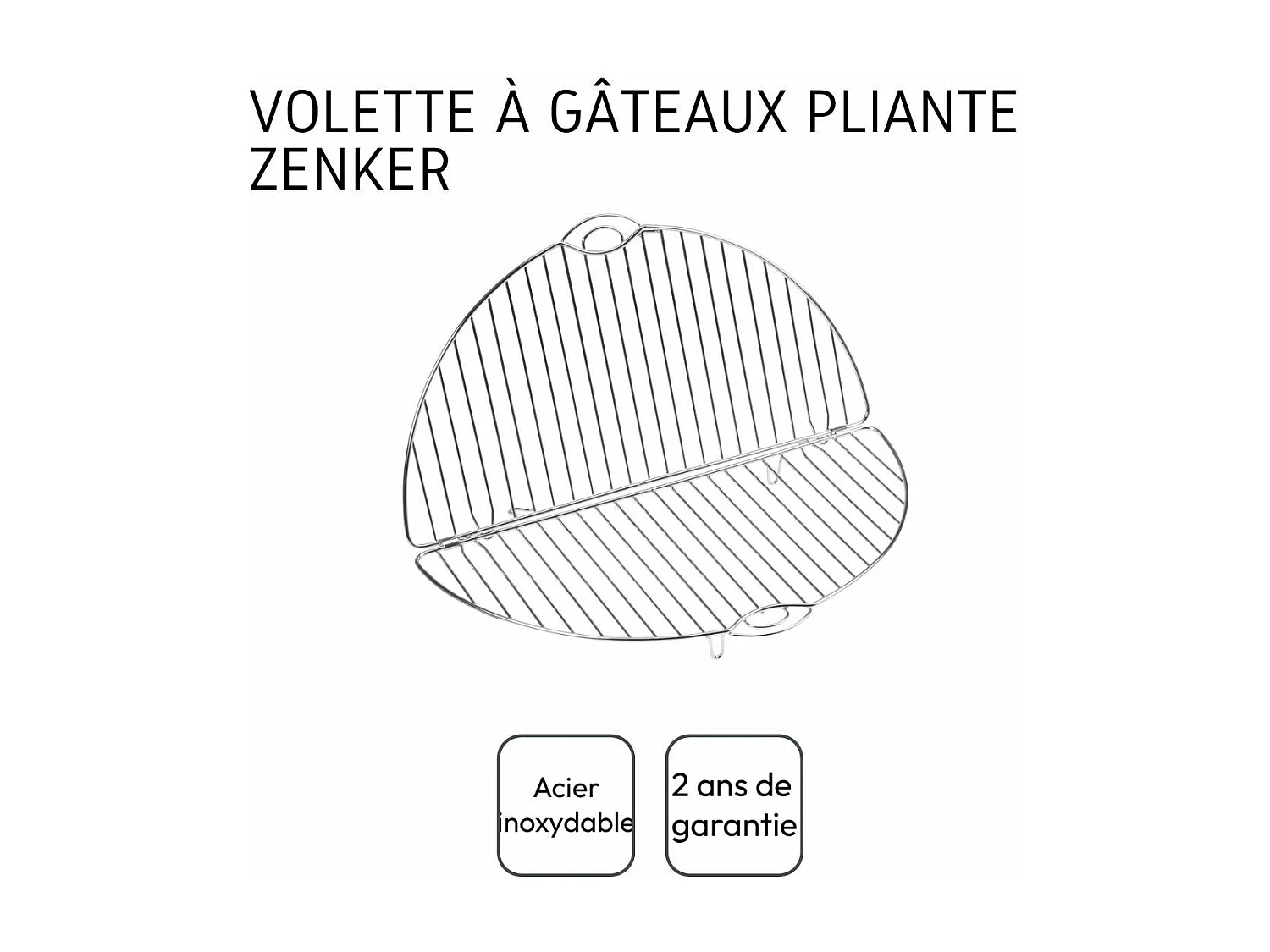 Présentoir à gâteaux pliable 32 cm Zenker Smart Pastry