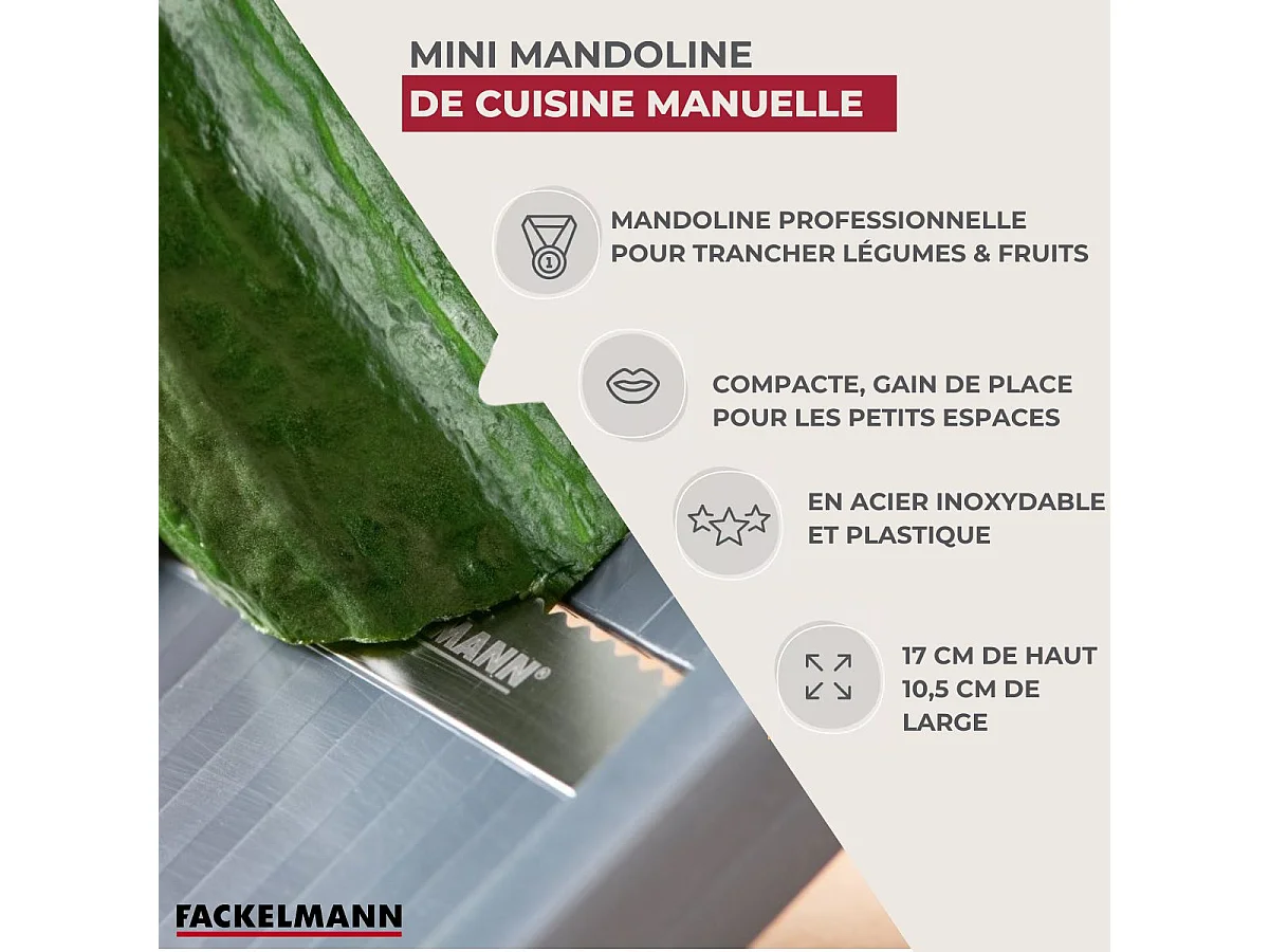 Mini mandoline professionnelle Fackelmann Handmade Tradition