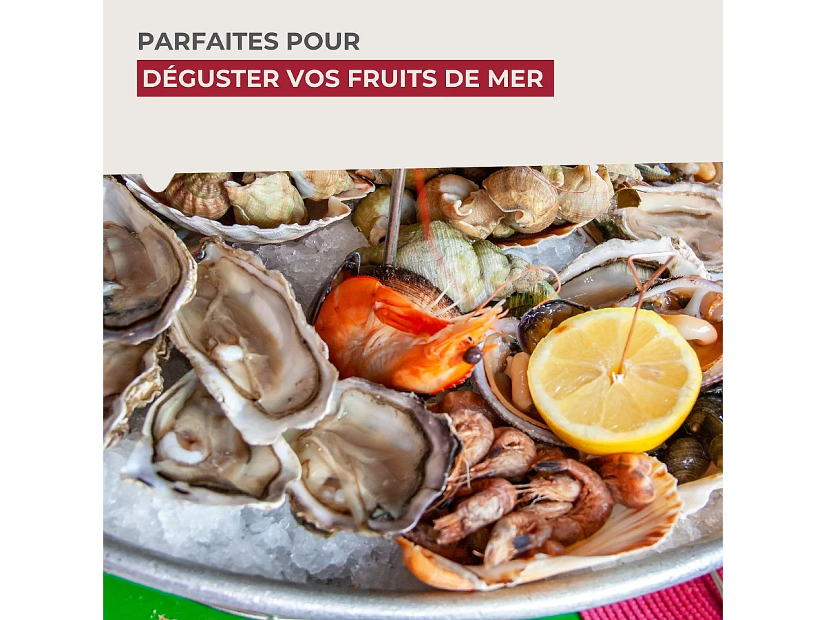 Lot de 6 fourchettes à escargots 12,5 cm Fackelmann