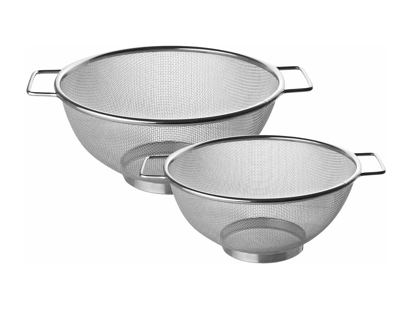 Set de 2 passoires inox 20 cm et 26 cm Fackelmann