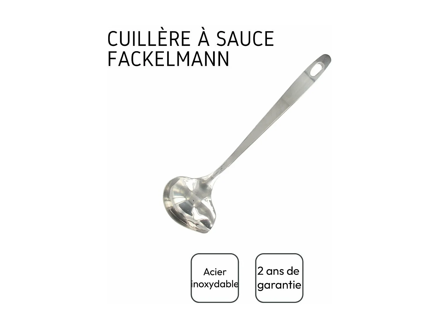 Louche ovale en inox Fackelmann Oxford