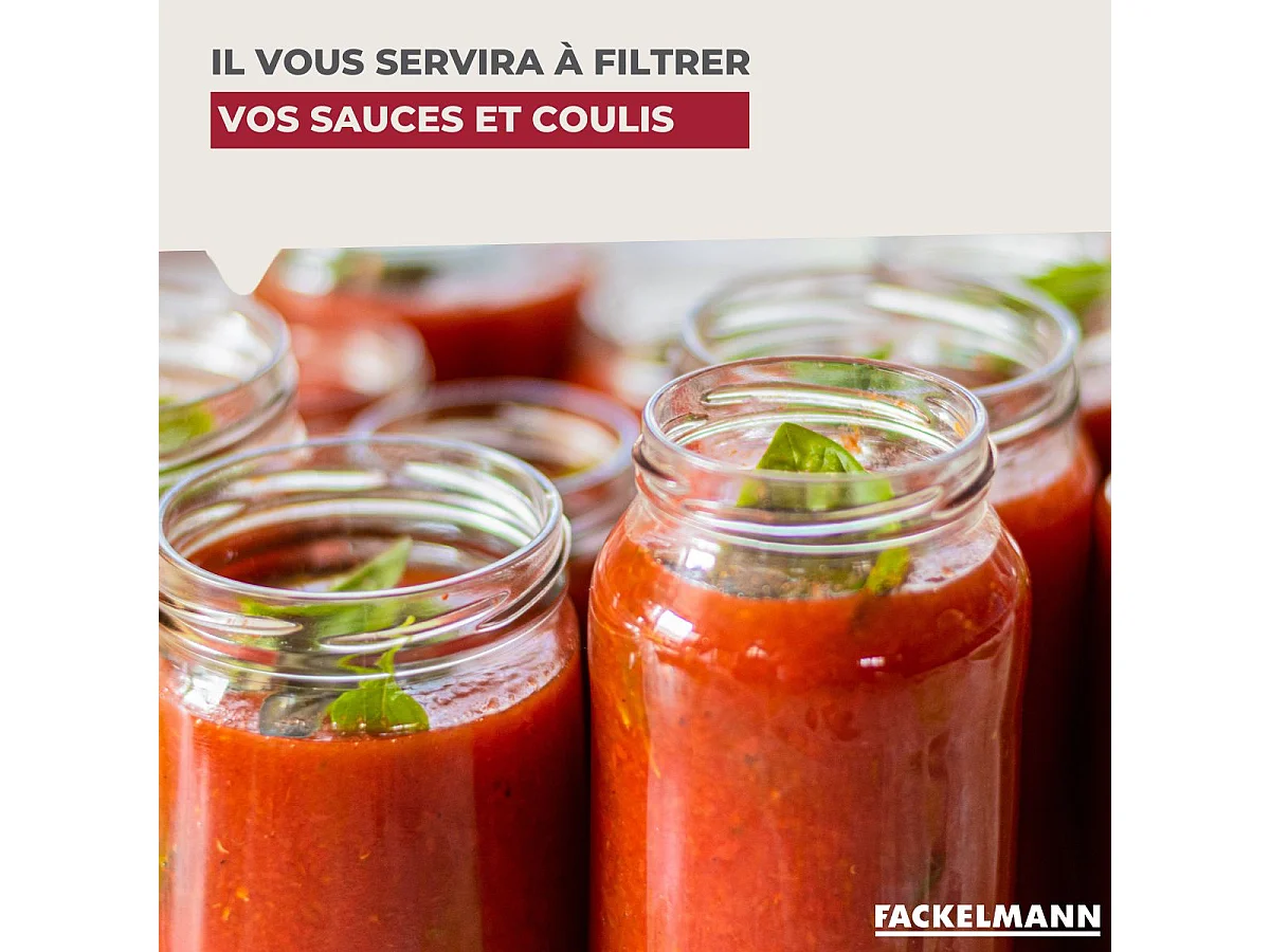 Chinois conique 14 cm de diamètre en inox Fackelmann