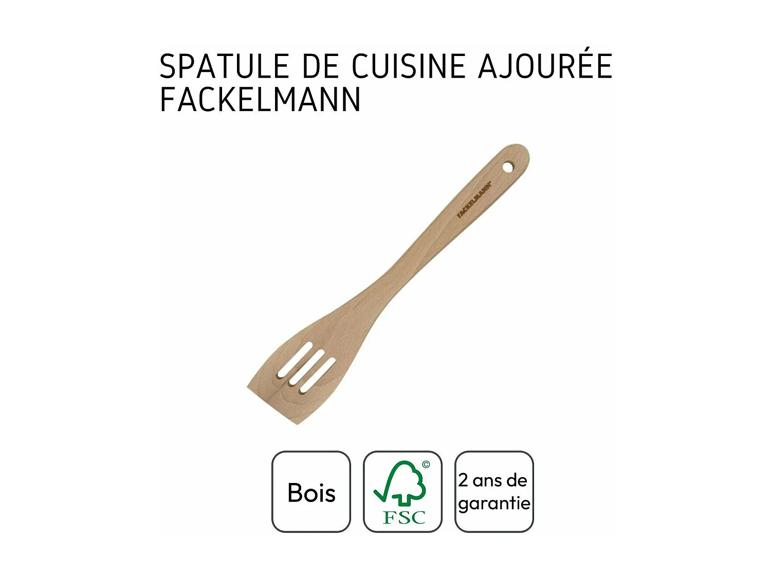 Spatule de cuisine ajourée 30 cm Fackelmann