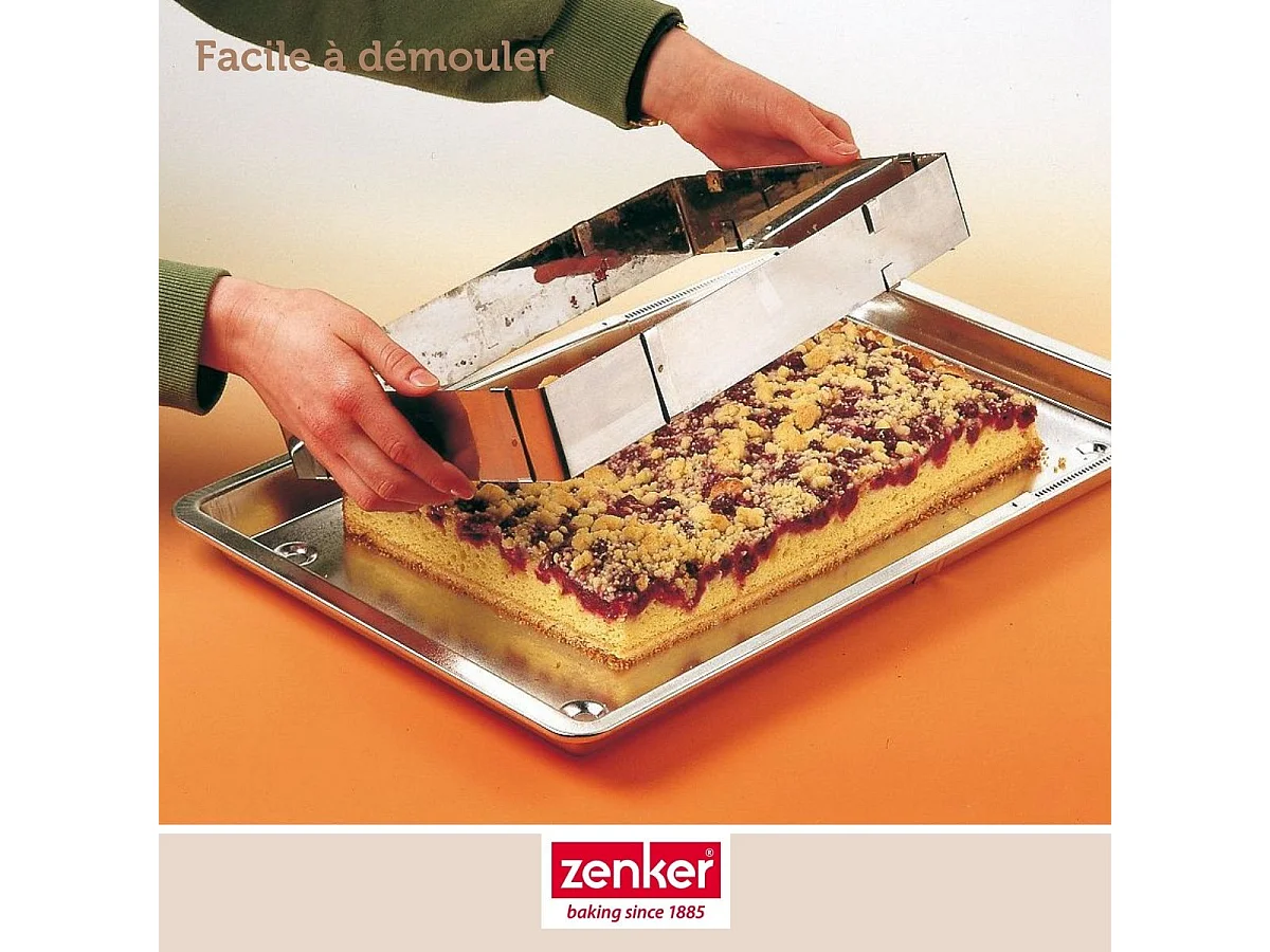Cadre à gâteau réglable 27 à 52 cm Zenker Smart Pastry
