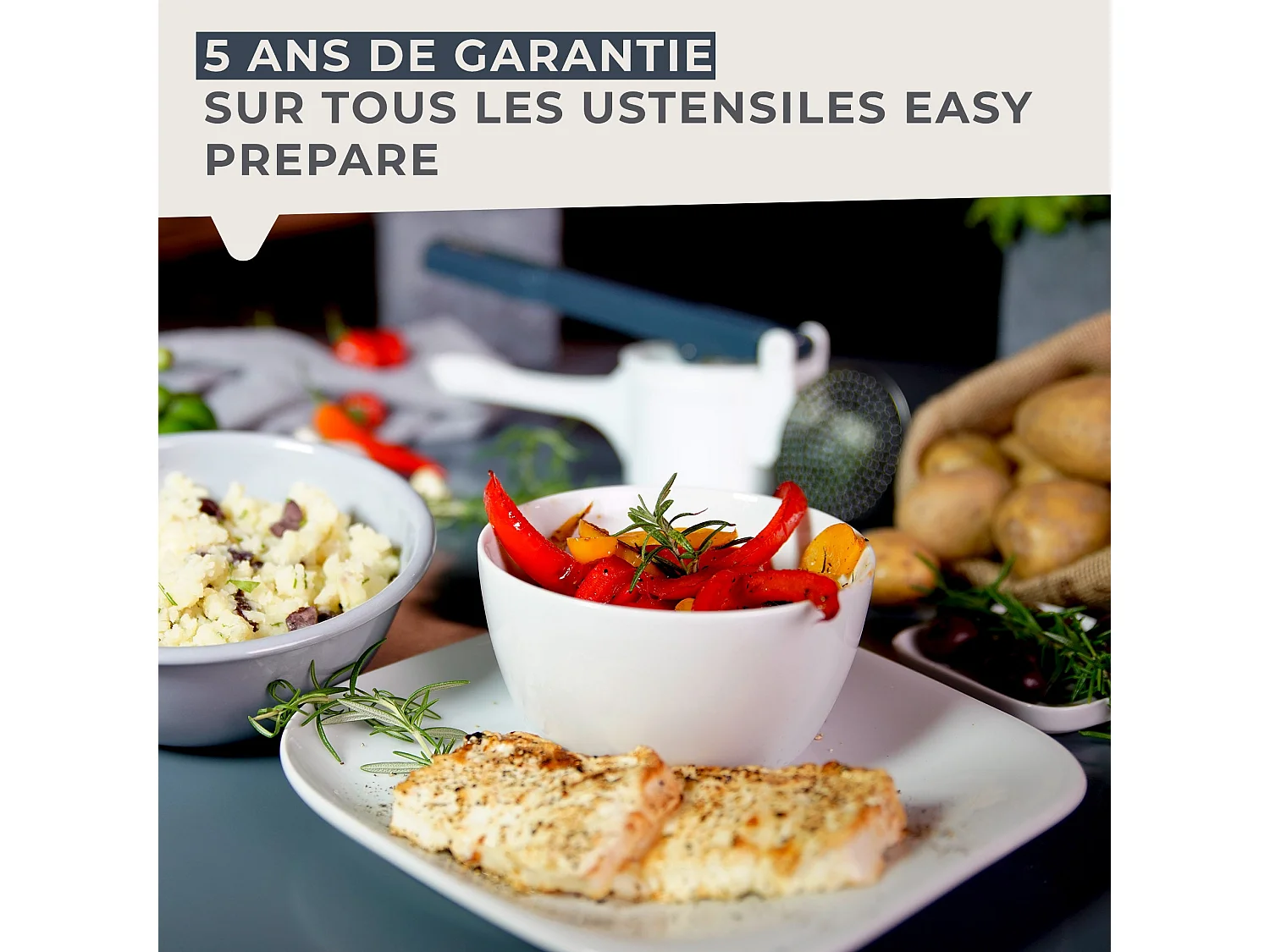 Presse purée et spaetzle manuel Fackelmann Easy Prepare