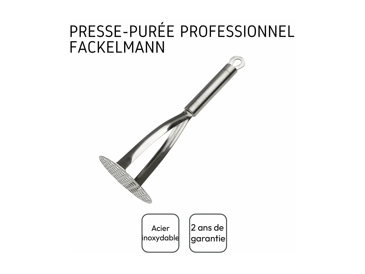 Presse purée professionnel inox Fackelmann Ovale