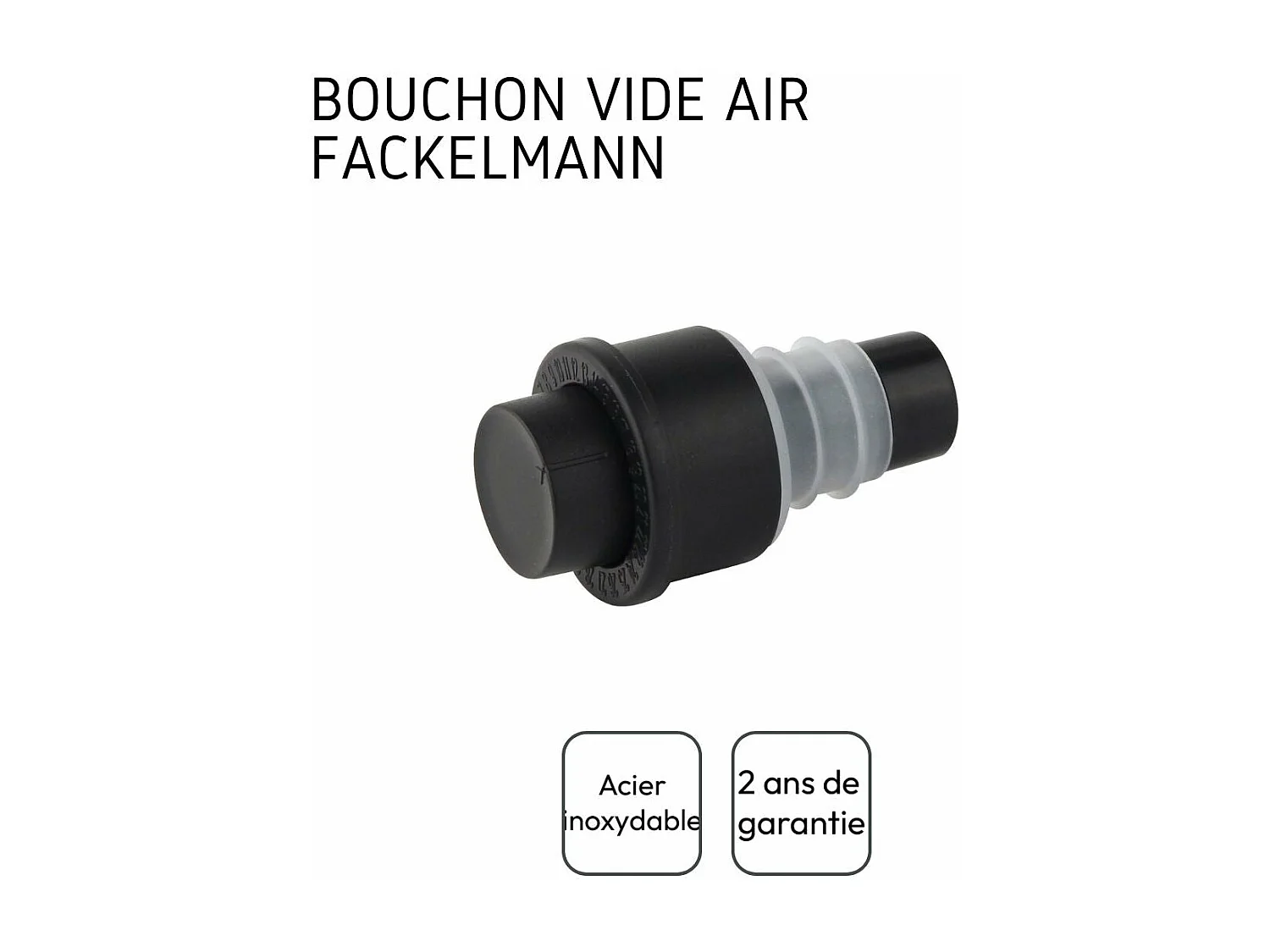 Bouchon de bouteille avec pompe vide air Fackelmann Bar Concept