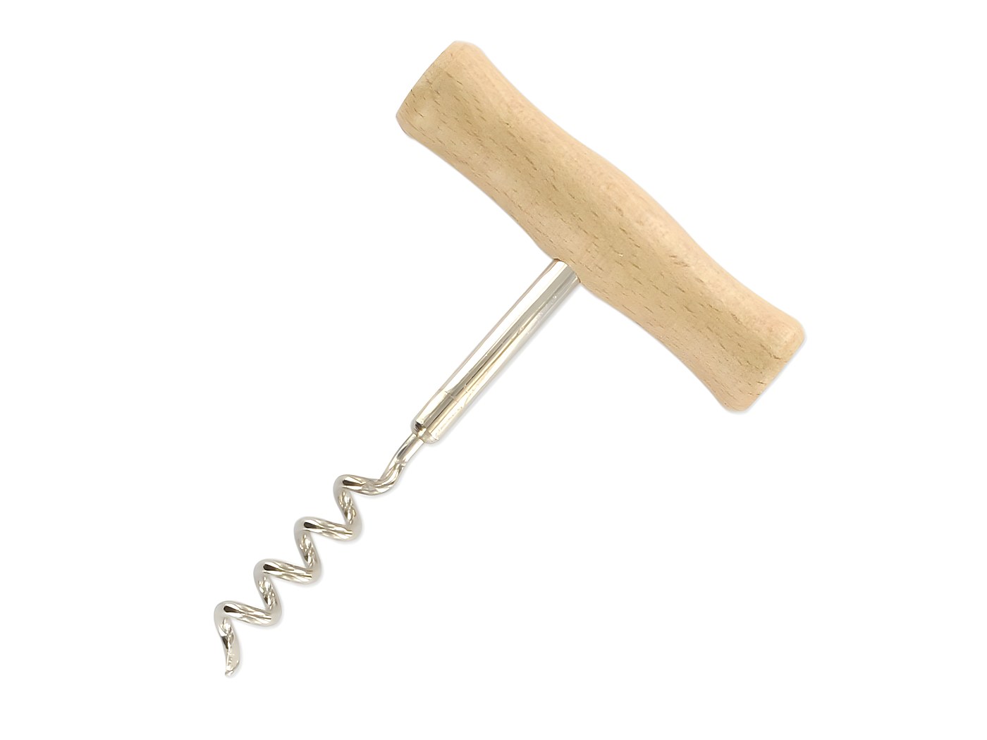 Fackelmann 49760 Tire-bouchon Vis Sans Fin, Ouvre-bouteille De Vin, Noir Mat, Plastique, Acier, 15x4cm