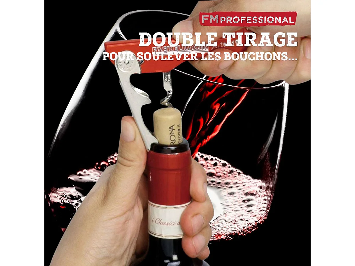 Tire-bouchon décapsuleur 13 cm FM Professional Boissons