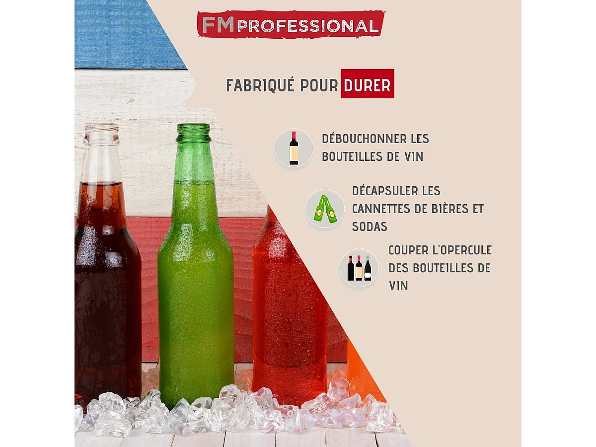 Tire-bouchon limonadier en acier FM Professional Boissons
