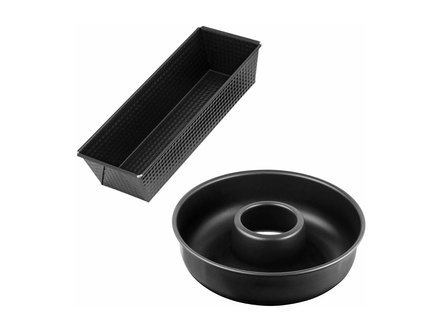 Set de moule à cakes 30,5 x 11,5 cm et moule à savarins 28 cm Zenker Black Metallic