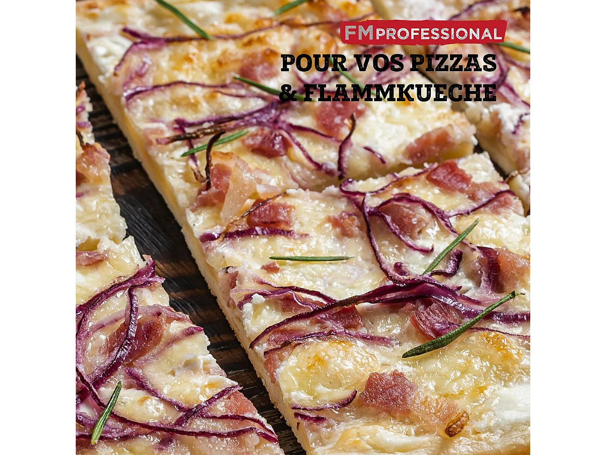 Plaque à pizza perforée ronde four et barbecue 32 cm FM Professional Barbecue