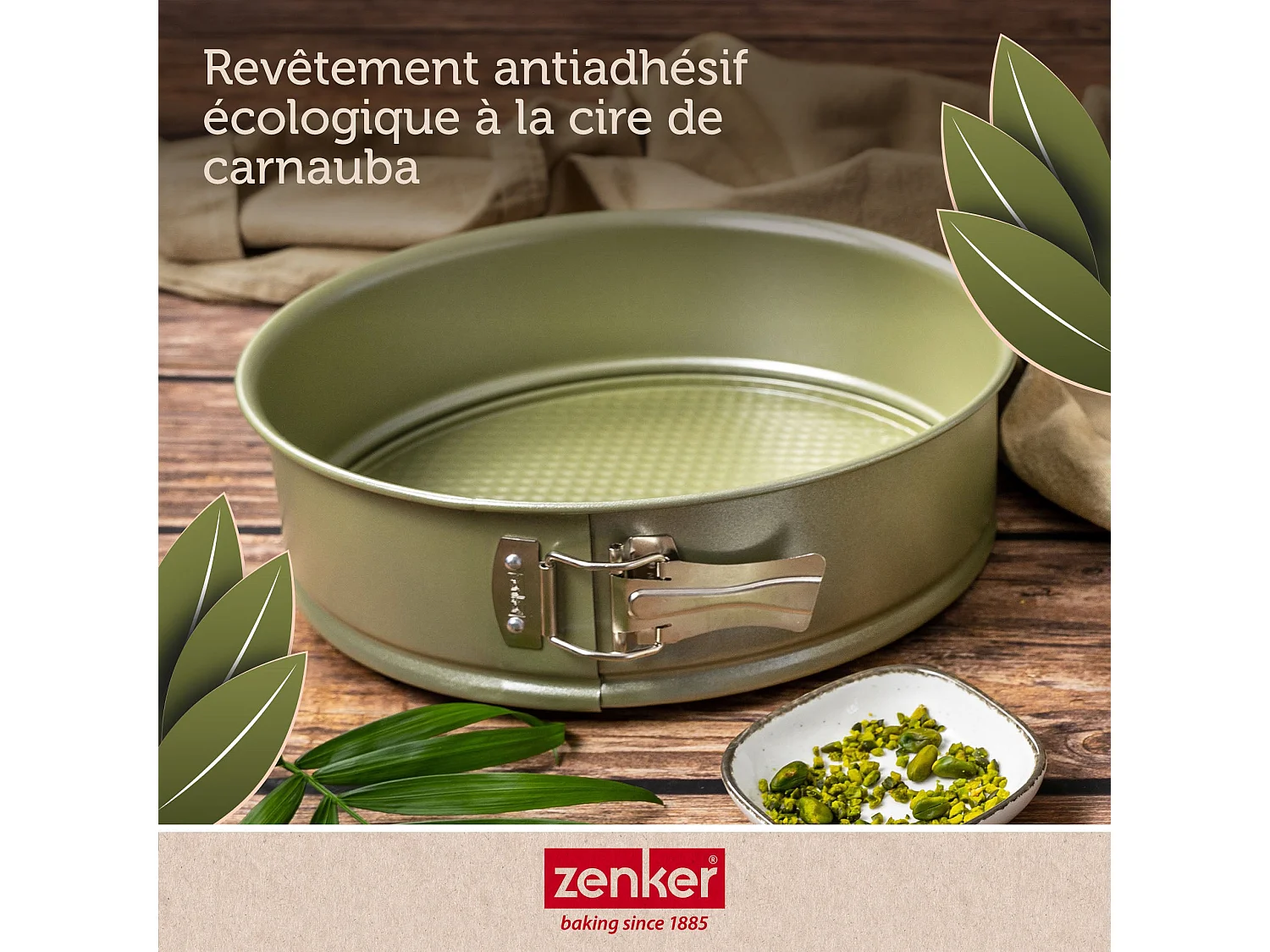 Moule à manqué à charnière 26 cm Zenker Green Vision