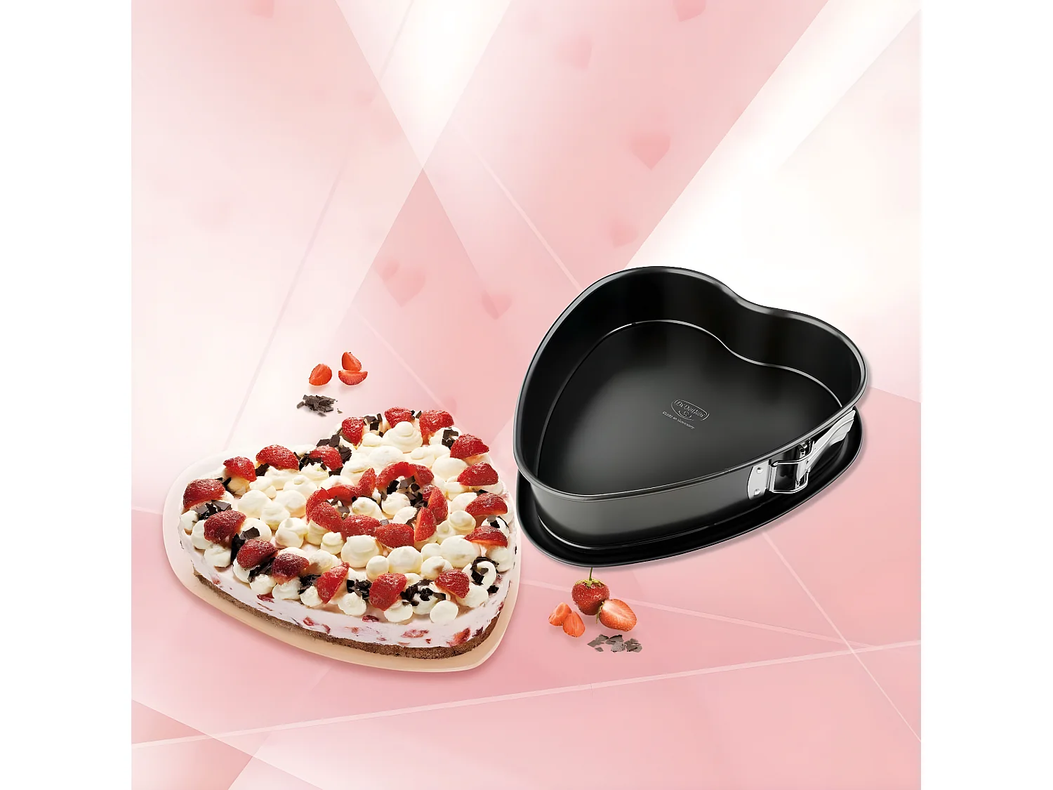 Moule coeur à charnière 25 x 25 cm Dr. Oetker Back-Freude