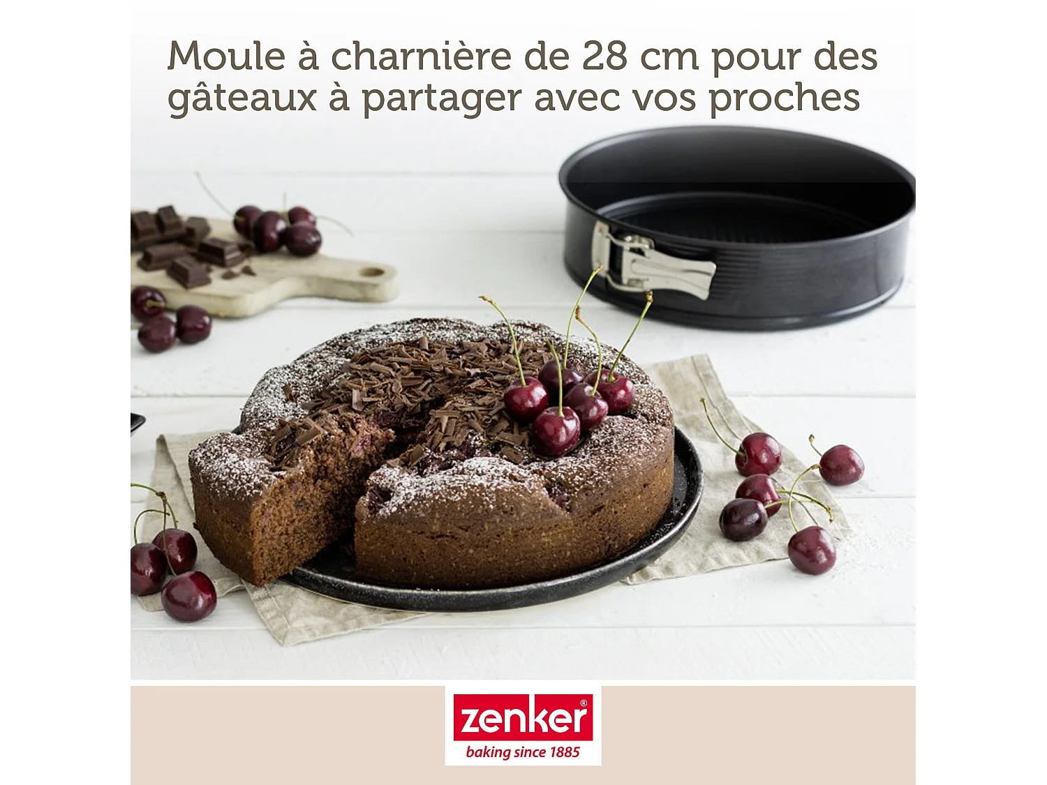 Moule à manqué à charnière 28 cm Zenker Black Metallic