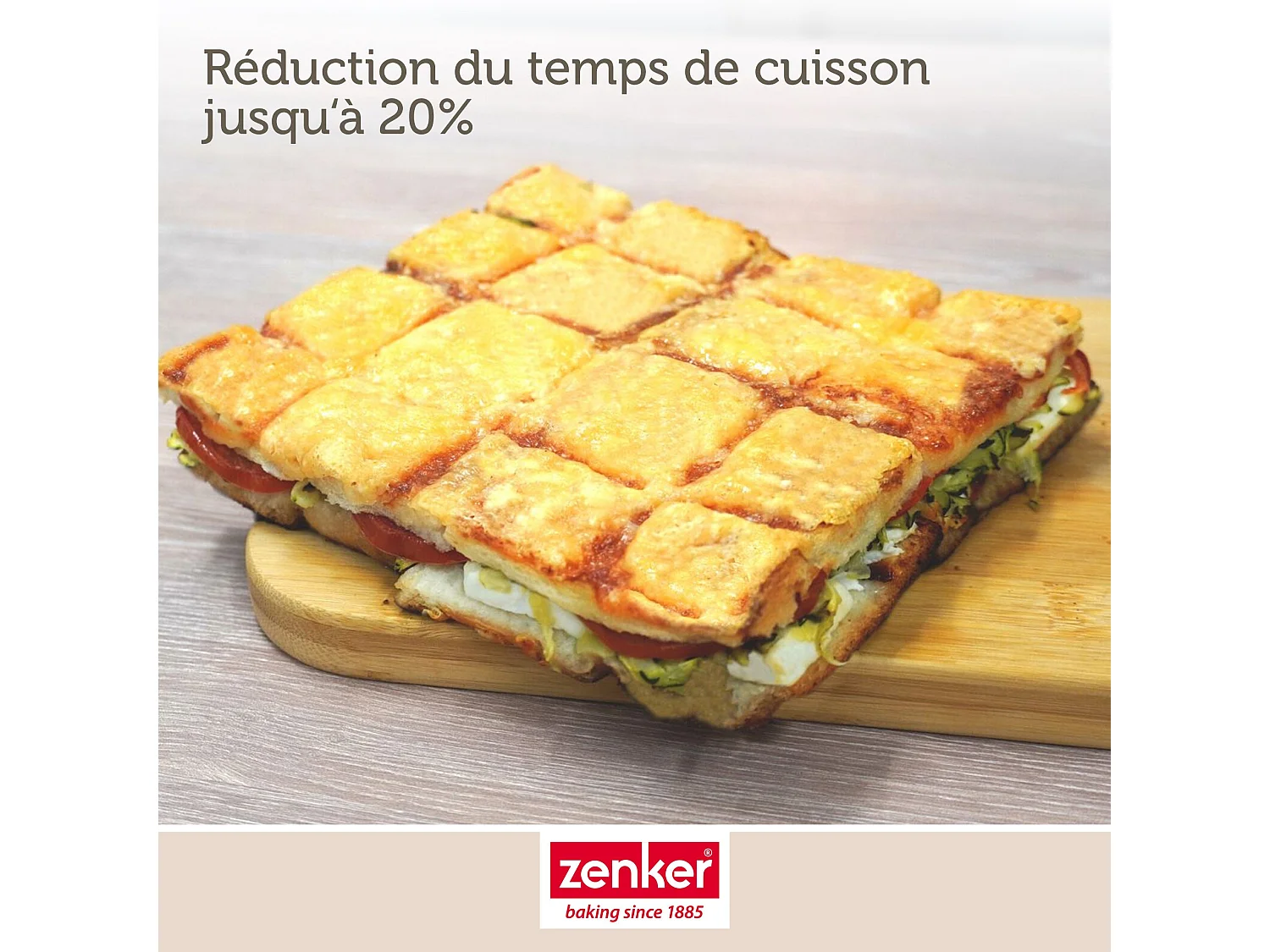 Moule à gâteaux en forme de tablette de chocolat 22 x 24 cm Zenker Silicone fibre de verre