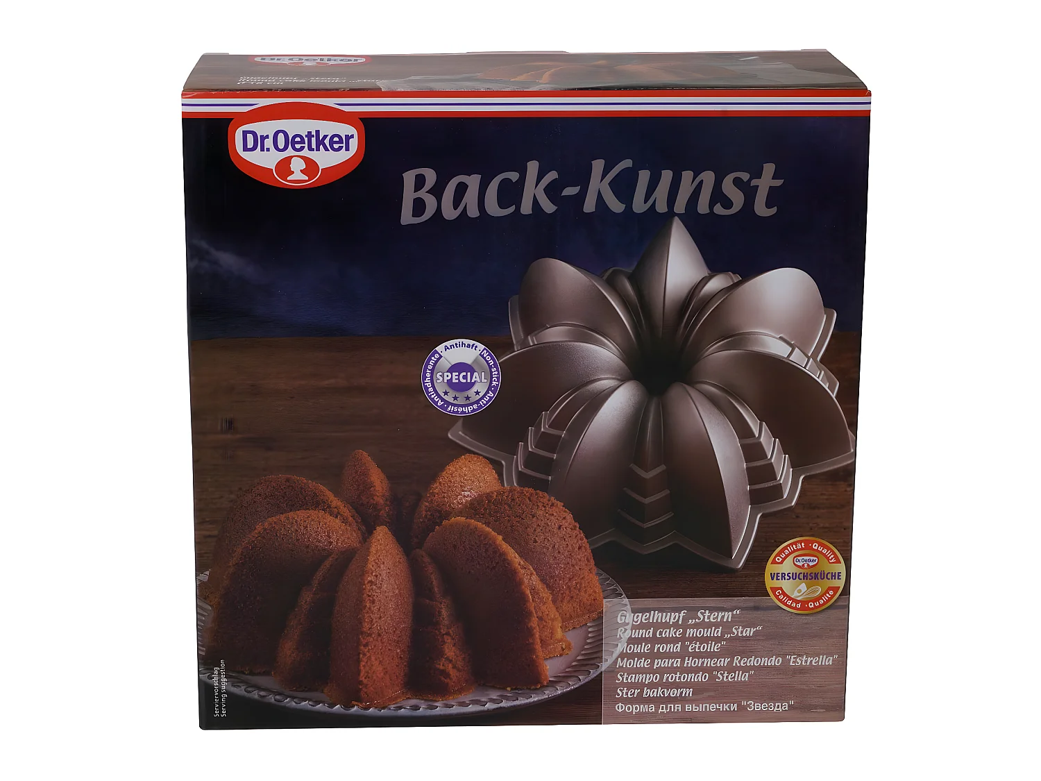 Moule à gâteaux original en forme d'étoile Dr.Oetker White Christmas