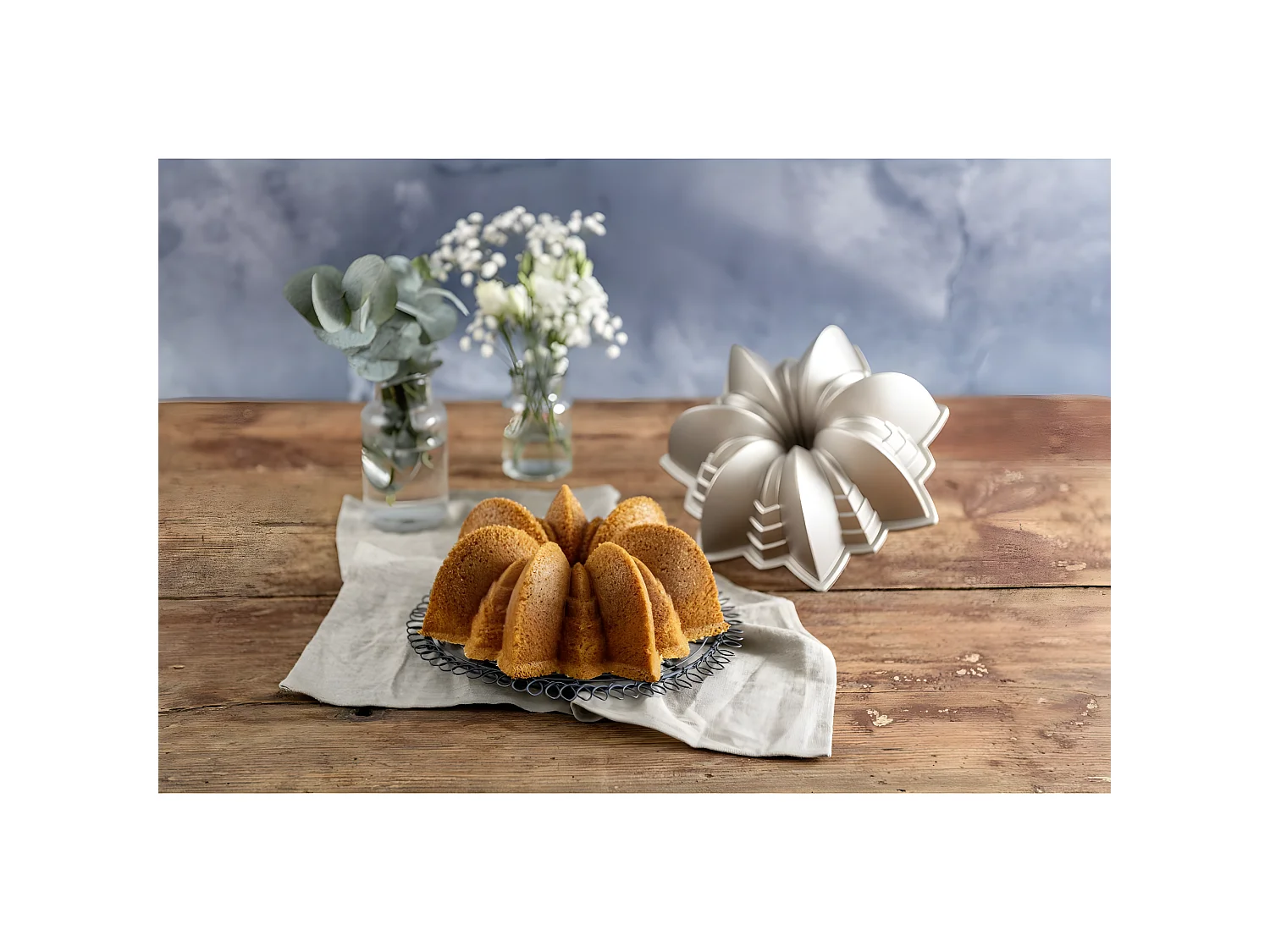 Moule à gâteaux original en forme d'étoile Dr.Oetker White Christmas