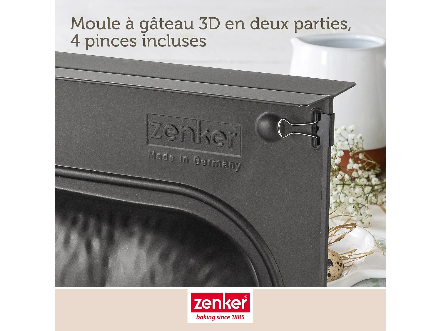 Moule à gâteau 3D en forme d'agneau pascal Zenker Special Season