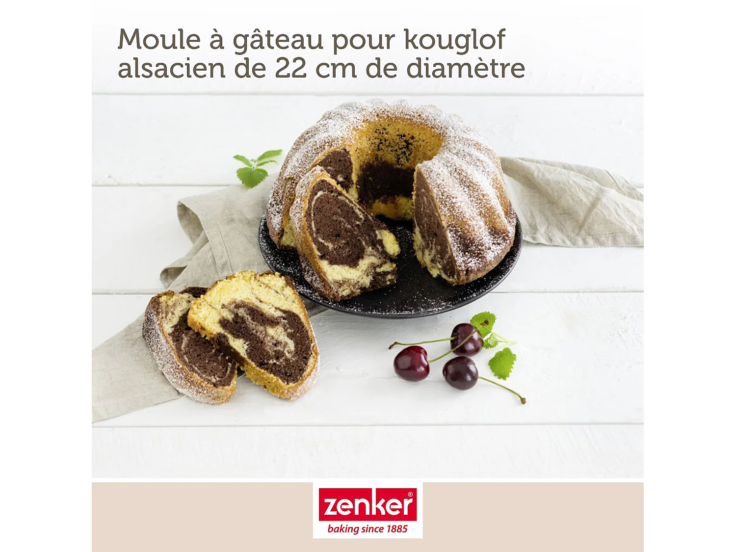 Moule à kouglof 22 cm Zenker Black Metallic